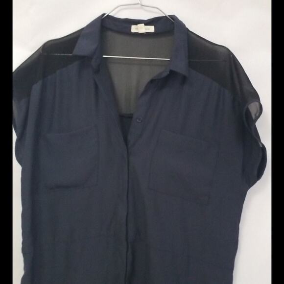 SILENCE +NOISE HIGH LOW‎ SHIRT DRESS SIZE M - Picture 2 of 8